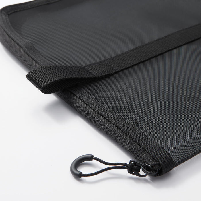 Muji Black A4 Nylon Mesh Vertical Document Case with Dividers 84444623-Kiichin - The #1 Place for Japanese Goods in Your Hand!