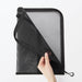 Muji Black A4 Nylon Mesh Vertical Document Case with Dividers 84444623-Kiichin - The #1 Place for Japanese Goods in Your Hand!