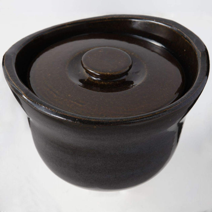 Muji Polished Earthenware Rice Cooker 3 Cups 22x15cm Scorched Pot