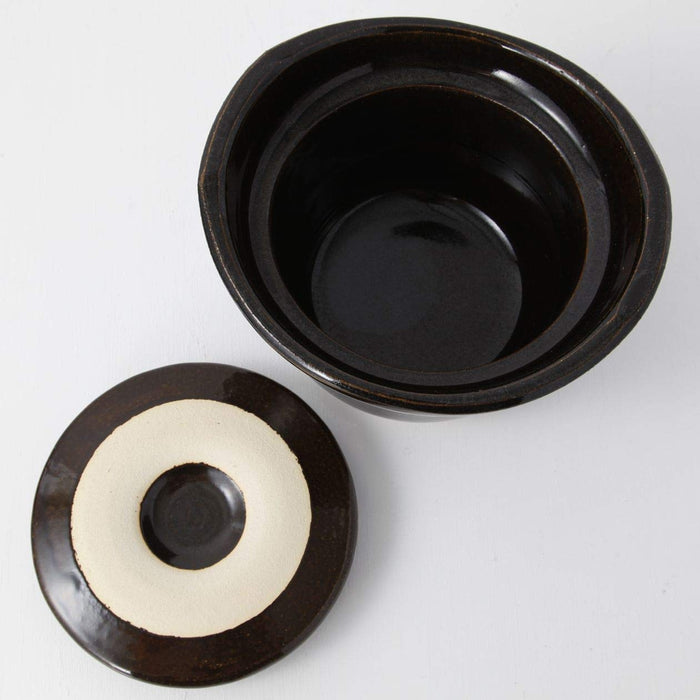 Muji Polished Earthenware Rice Cooker 3 Cups 22x15cm Scorched Pot