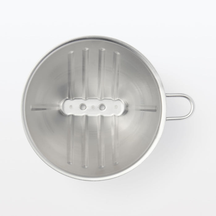 Muji Stainless Steel Dripper Silver 2-3 Cups 12.5x10.5x8 cm Coffee Maker