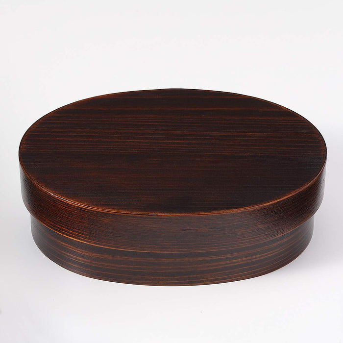 Muji Lacquered Wooden Lunch Box 18x12.5x5.5cm - Durable & Stylish Design