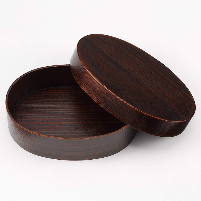 Muji Lacquered Wooden Lunch Box 18x12.5x5.5cm - Durable & Stylish Design