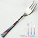 Nagao Niji Cake Fork 13.5cm Stainless Steel Multi-Color Japan Made-Kiichin - The #1 Place for Japanese Goods in Your Hand!