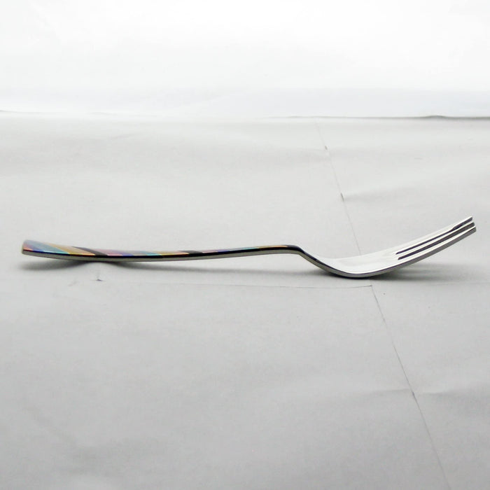 Nagao Niji Cake Fork 13.5cm Stainless Steel Multi-Color Japan Made-Kiichin - The #1 Place for Japanese Goods in Your Hand!