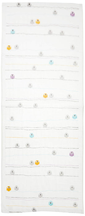 Nissen Chamber Of Commerce Japanese Lucky Owl Hand Towel Js-585-Kiichin - The #1 Place for Japanese Goods in Your Hand!