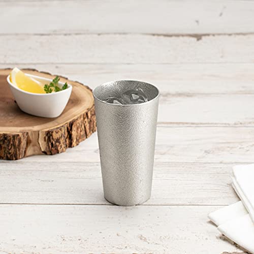 Nousaku Hand-Crafted Tinware Beer Glass 270ml-Kiichin - The #1 Place for Japanese Goods in Your Hand!