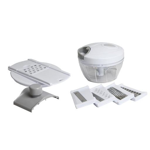 Pearl Metal Simplice Chopper Grater Slicer Julienne Set C-1065 White-Kiichin - The #1 Place for Japanese Goods in Your Hand!