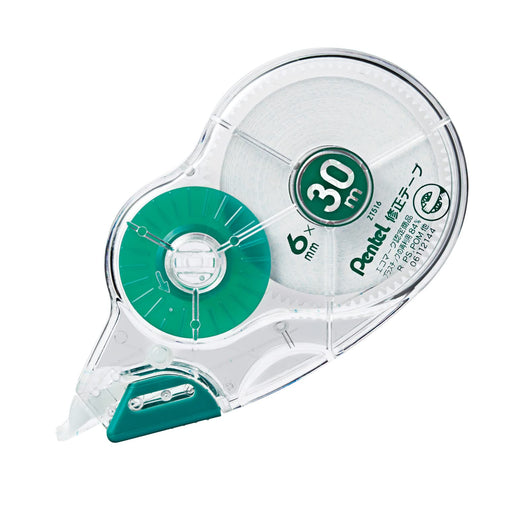 Pentel Green 30M Xzt516-W Correction Tape - Quality Stationery by Pentel-Kiichin - The #1 Place for Japanese Goods in Your Hand!