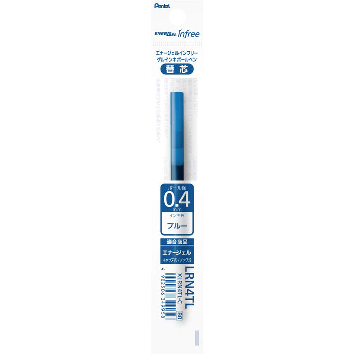 Pentel Energel 0.4 Blue Ballpoint Pen Refill 10 Pieces Pack-Kiichin - The #1 Place for Japanese Goods in Your Hand!
