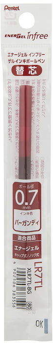 Pentel Energel 0.7mm Burgundy Ballpoint Pen Refill Pack of 10-Kiichin - The #1 Place for Japanese Goods in Your Hand!