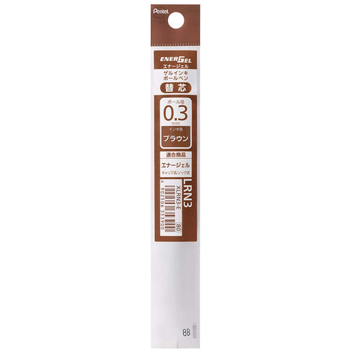 Pentel Energel 0.3mm Brown Ballpoint Pen Refill Xlrn3-E Pack of 10-Kiichin - The #1 Place for Japanese Goods in Your Hand!