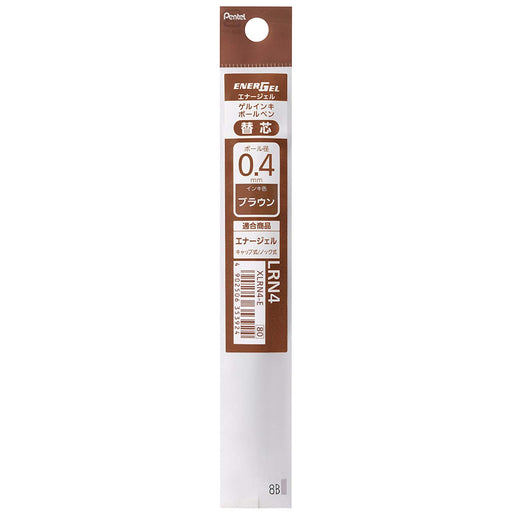 Pentel Energel 0.4mm Brown Ballpoint Pen Refill Xlrn4-E Pack of 10-Kiichin - The #1 Place for Japanese Goods in Your Hand!