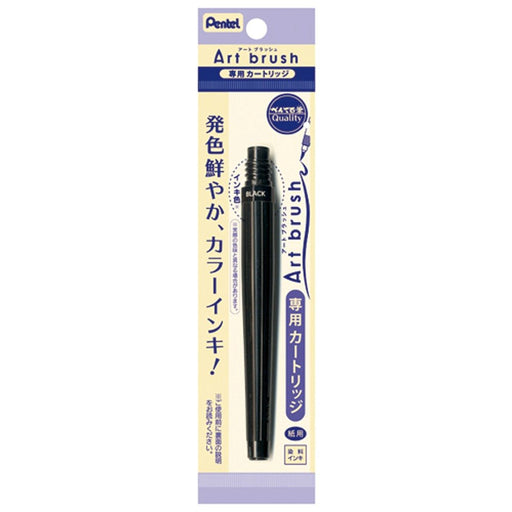 Pentel XFR-101 Art Brush Pen Cartridge Set of 10 Black-Kiichin - The #1 Place for Japanese Goods in Your Hand!