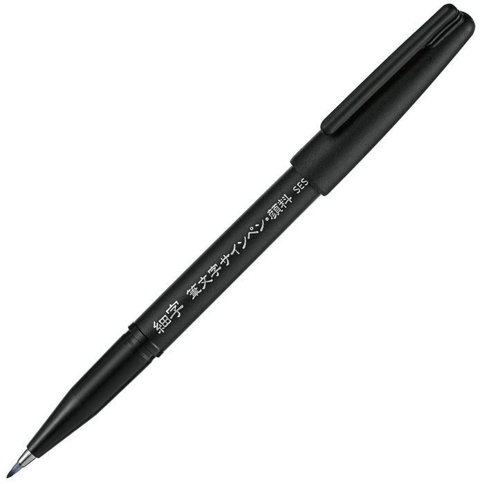 Pentel Fine Point Brush Sign Pen Pigment Type 5-Piece Pack - Xsesp15Fa-Kiichin - The #1 Place for Japanese Goods in Your Hand!