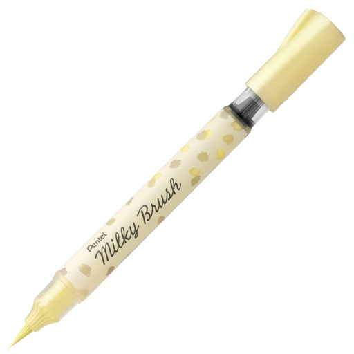 Pentel Pastel Yellow Milky Brush Color Pen Xgfh-Pg for Vibrant Artwork-Kiichin - The #1 Place for Japanese Goods in Your Hand!