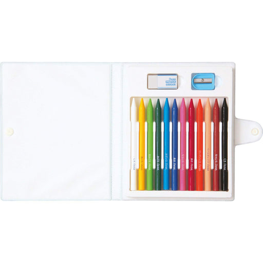 Pentel GC1-12D Crayon Colored Pencil Set 12 Vibrant Colors-Kiichin - The #1 Place for Japanese Goods in Your Hand!