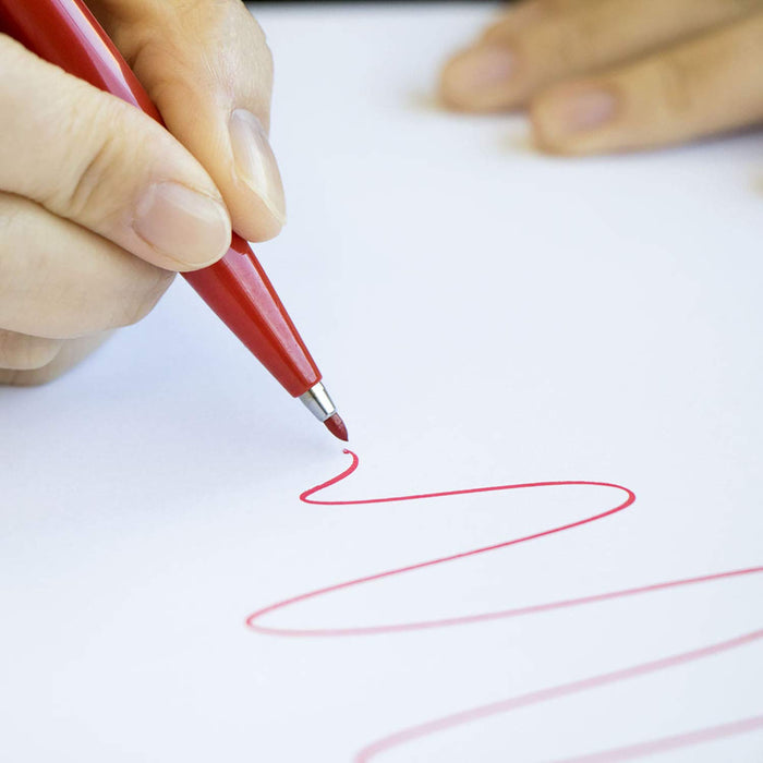 Pentel Felt-Tip Pen Pack of 5 in Vibrant Red Model XS520BD5-Kiichin - The #1 Place for Japanese Goods in Your Hand!