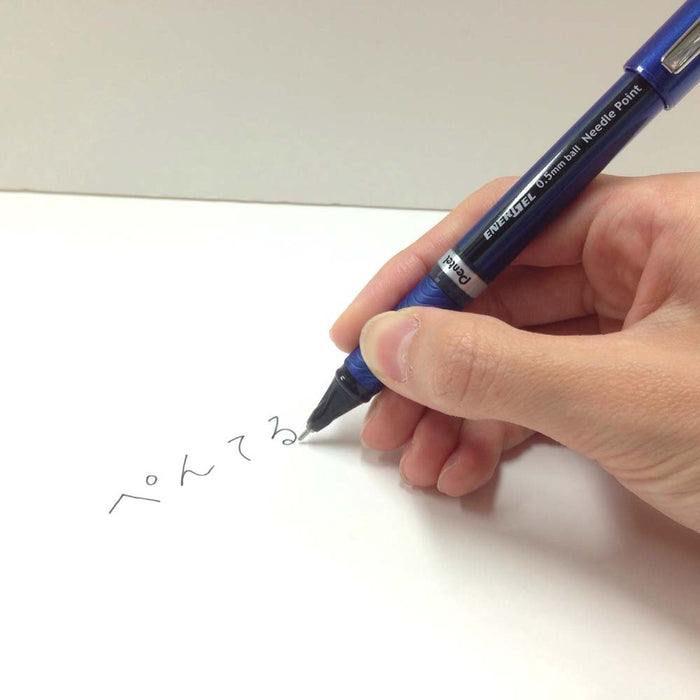 Pentel Energel Euro BLN25-C Blue 0.5 Gel Ink Ballpoint Pen Pack of 10-Kiichin - The #1 Place for Japanese Goods in Your Hand!