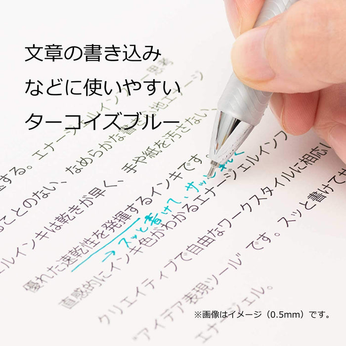 Pentel Energel Infree 0.7 Gel Ink Ballpoint Pen Turquoise Blue 10 Pack-Kiichin - The #1 Place for Japanese Goods in Your Hand!