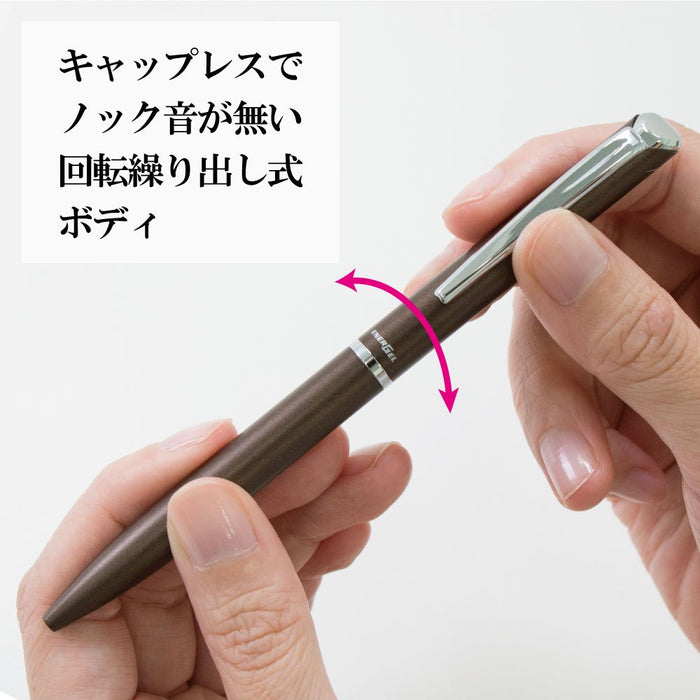 Pentel Energel Philography Gel Ink Ballpoint Pen 0.5mm Brown Axis BLN2005E-Kiichin - The #1 Place for Japanese Goods in Your Hand!