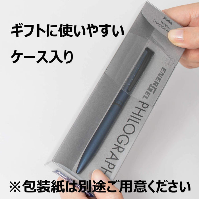 Pentel Energel Philography Limited Dark Blue Gel Ink Ballpoint Pen BLN2505C-Kiichin - The #1 Place for Japanese Goods in Your Hand!