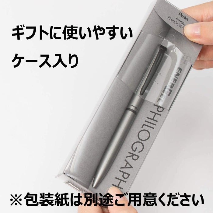 Pentel Energel Philography Limited Ballpoint Gel Ink Pen Bln2505N in Gray-Kiichin - The #1 Place for Japanese Goods in Your Hand!