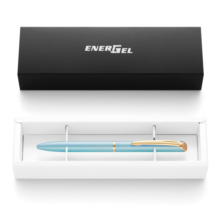 Pentel Energel Philography 0.5mm Pastel Blue Gel Ink Pen in Gift Box-Kiichin - The #1 Place for Japanese Goods in Your Hand!