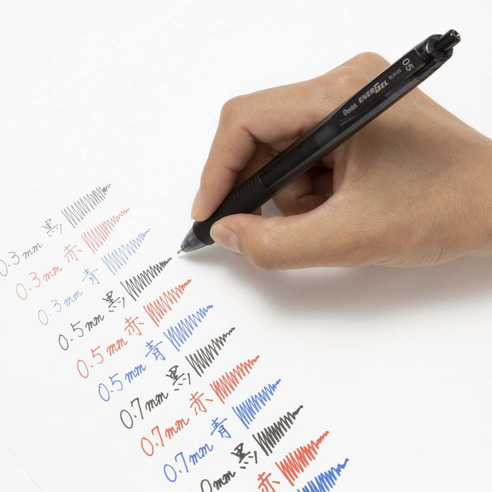 Pentel Energel S Gel Ink Ballpoint Pen 0.5mm Black Pack of 5-Kiichin - The #1 Place for Japanese Goods in Your Hand!