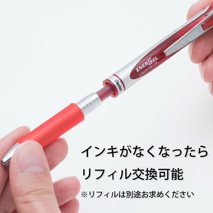 Pentel Retractable Energel 0.7mm Red Gel Ink Ballpoint Pen 5 Pieces Pack-Kiichin - The #1 Place for Japanese Goods in Your Hand!