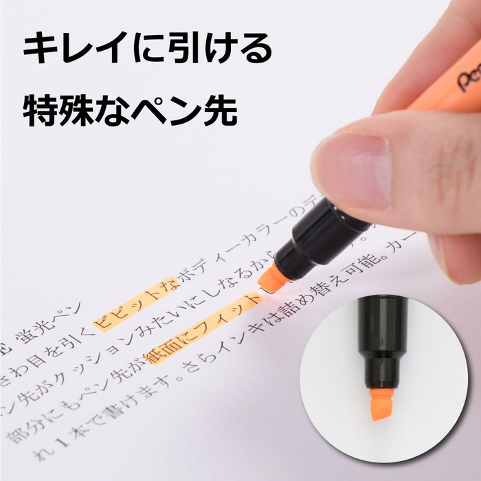 Pentel Fitline Orange Highlighter 5-Pack Xslw11-F Pentel Quality Writing-Kiichin - The #1 Place for Japanese Goods in Your Hand!