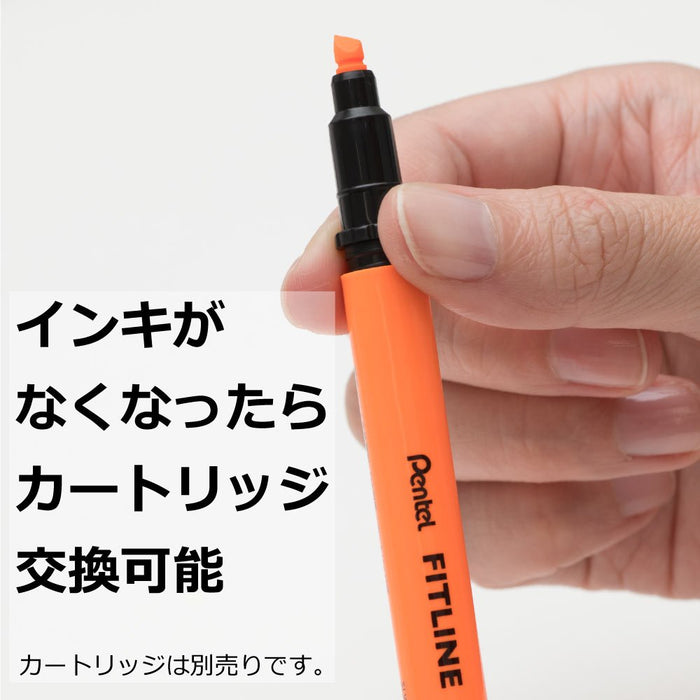 Pentel Fitline Orange Highlighter 5-Pack Xslw11-F Pentel Quality Writing-Kiichin - The #1 Place for Japanese Goods in Your Hand!