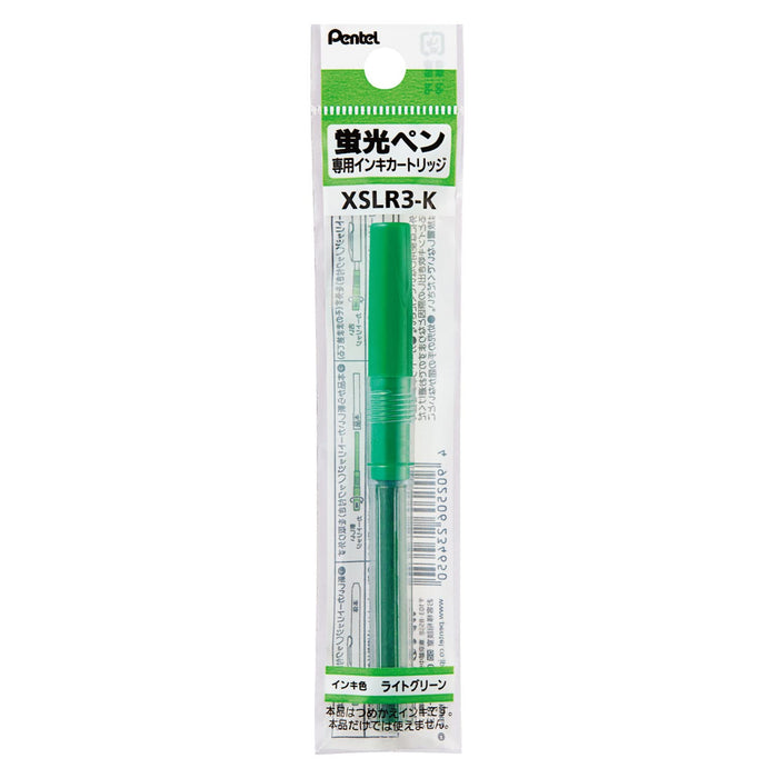 Pentel Handy Line S Highlighter Pen Light Green Cartridge Pack of 10-Kiichin - The #1 Place for Japanese Goods in Your Hand!