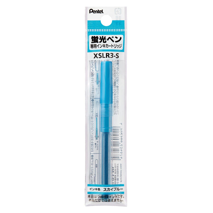 Pentel Handy Line S Xslr3-S 10-Piece Sky Blue Highlighter Pen Cartridge-Kiichin - The #1 Place for Japanese Goods in Your Hand!
