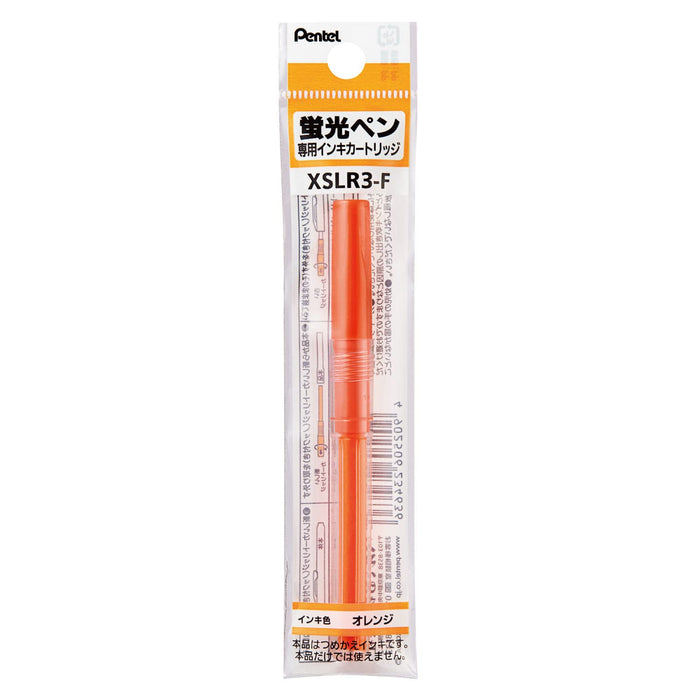 Pentel Handyline S Xslr3-F Orange Highlighter Pen with 10 Cartridges-Kiichin - The #1 Place for Japanese Goods in Your Hand!