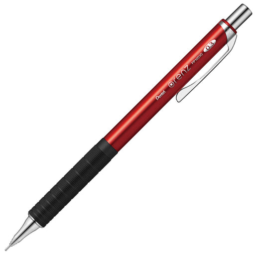 Pentel Orens Red Mechanical Pencil with Metal Grip 03 Xpp1003G2-B-Kiichin - The #1 Place for Japanese Goods in Your Hand!