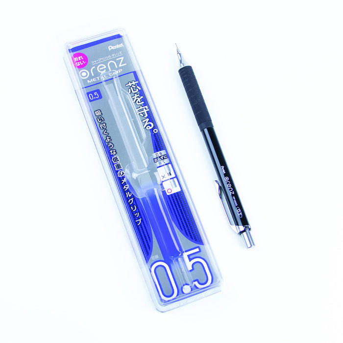 Pentel Orens Metal Grip Mechanical Pencil 05 Xpp1005G2-A in Black-Kiichin - The #1 Place for Japanese Goods in Your Hand!
