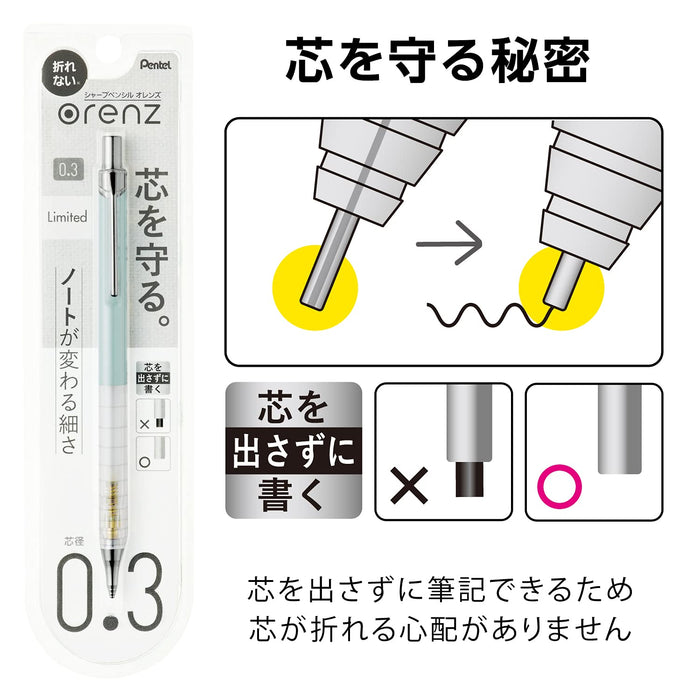 Pentel Simple Days Green Mechanical Pencil 0.3mm XPP503-CMD-Kiichin - The #1 Place for Japanese Goods in Your Hand!