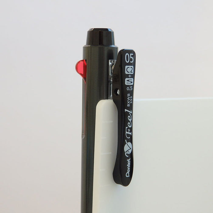 Pentel Feel 2+S Metallic Black Multifunctional 0.5 Ballpoint Pen-Kiichin - The #1 Place for Japanese Goods in Your Hand!