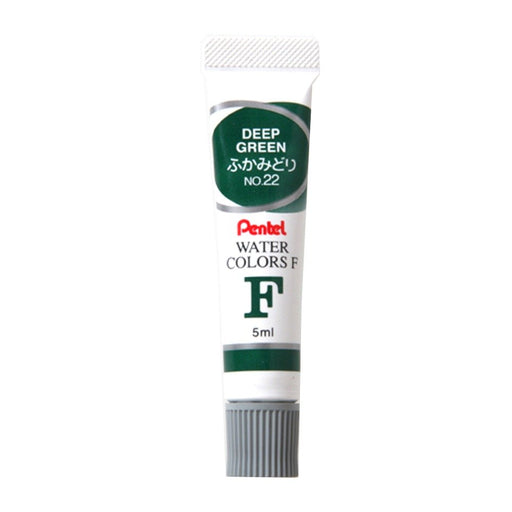 Pentel WFR-T22 F Watercolor Paint Set in Fukamidori - 10 Pieces-Kiichin - The #1 Place for Japanese Goods in Your Hand!