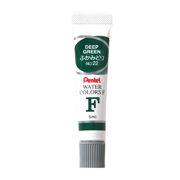Pentel WFR-T22 F Watercolor Paint Set in Fukamidori - 10 Pieces-Kiichin - The #1 Place for Japanese Goods in Your Hand!