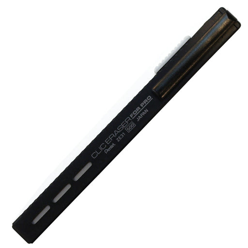 Pentel Pro Click Eraser Black Rectangle Holder Eraser Size 14X8X122mm/9G - Ze31-A-Kiichin - The #1 Place for Japanese Goods in Your Hand!