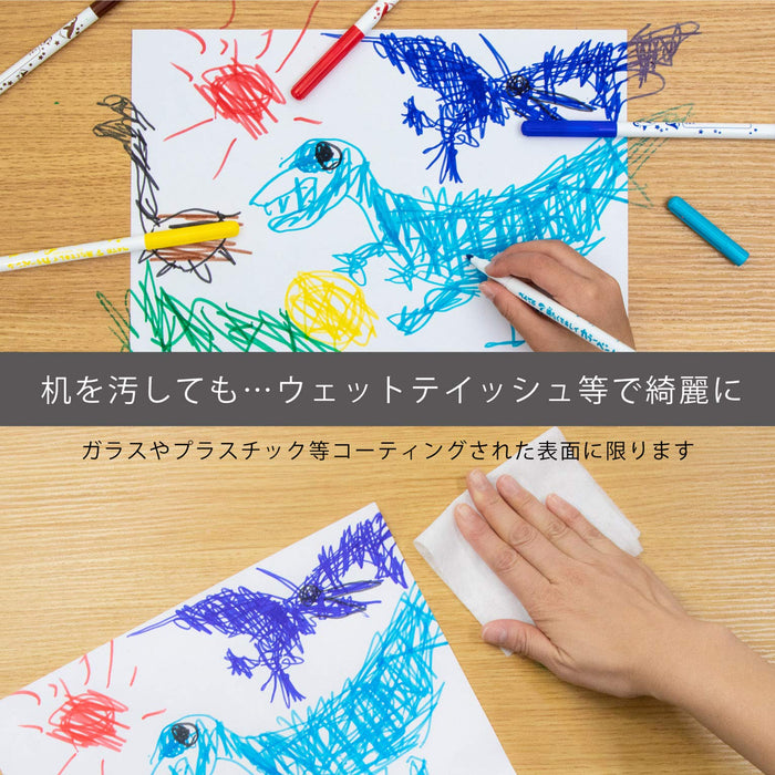 Pentel 6-Color Set SCS2-6 Water-Based Washable Vibrant Color Pens-Kiichin - The #1 Place for Japanese Goods in Your Hand!