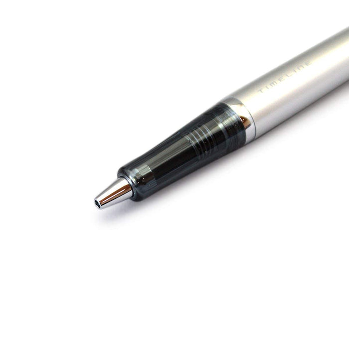 Pilot Platinum Silver Ballpoint Pen BTL-3SR-PTS Timeline Present Collection-Kiichin - The #1 Place for Japanese Goods in Your Hand!