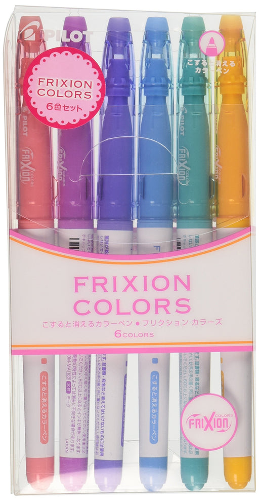 Pilot Frixion 6 Color Pen Set SFC-60M-6C2 - Versatile Pilot Writing Colors-Kiichin - The #1 Place for Japanese Goods in Your Hand!