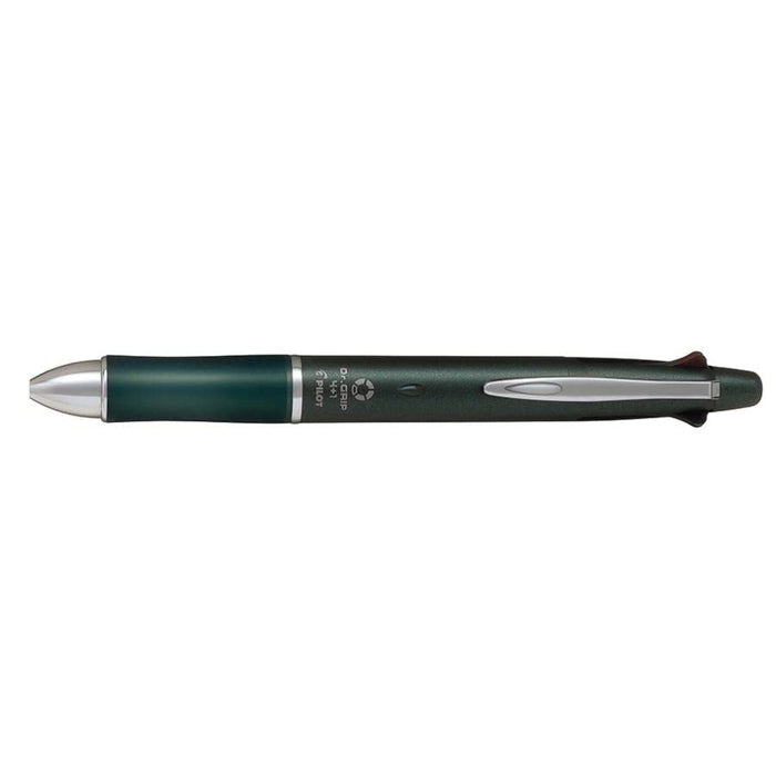 Pilot Doctor Grip 4+1 Extra Fine 0.5mm Ballpoint Pen New Ash Metal Olive Color-Kiichin - The #1 Place for Japanese Goods in Your Hand!