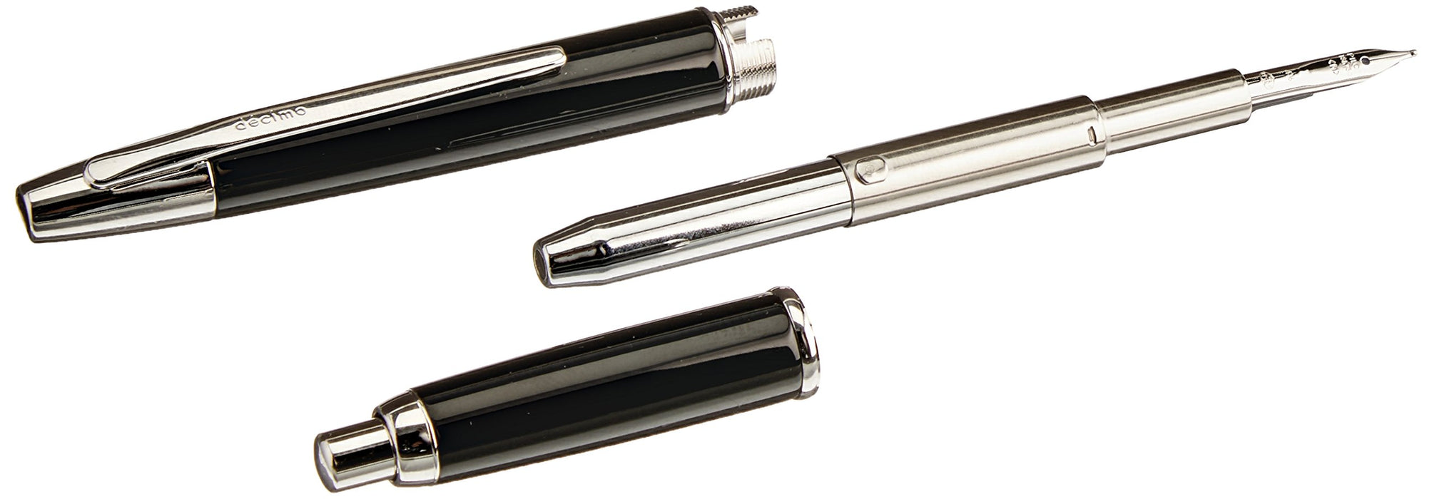 Pilot Capless Decimo FCT15SRBM Black Fountain Pen - Pilot Brand-Kiichin - The #1 Place for Japanese Goods in Your Hand!
