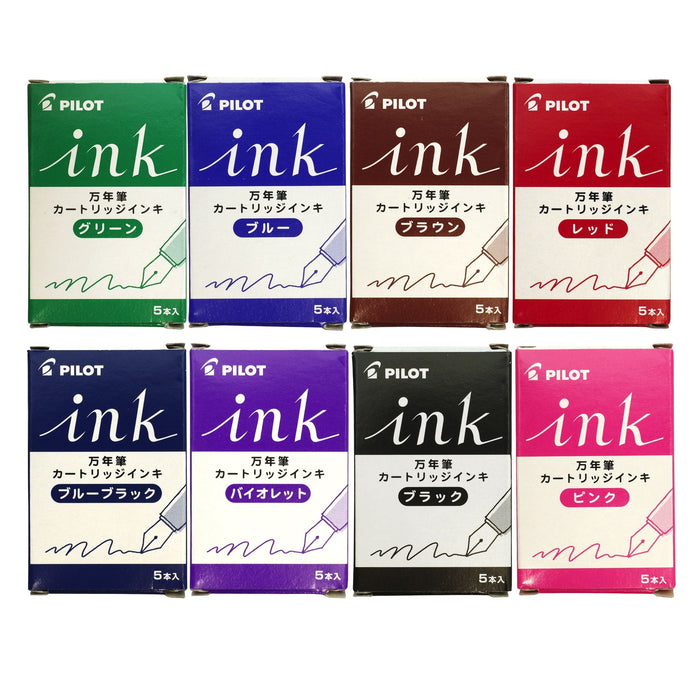 Pilot Blue-Black Fountain Pen Ink Cartridges 5-Piece Pack IRF-5S-BB-Kiichin - The #1 Place for Japanese Goods in Your Hand!
