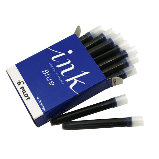 Pilot 12-Pack Blue Fountain Pen Cartridge Ink IRF12SL - Authentic Pilot Refills-Kiichin - The #1 Place for Japanese Goods in Your Hand!