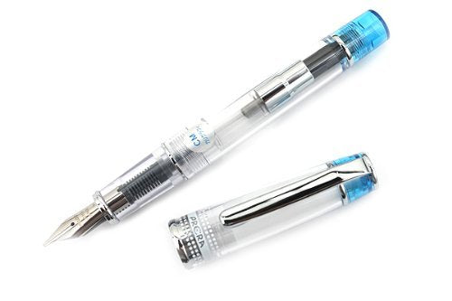 Pilot Prera Light Blue Fountain Pen - Transparent Calligraphy FPRN350R-TLBCM-Kiichin - The #1 Place for Japanese Goods in Your Hand!